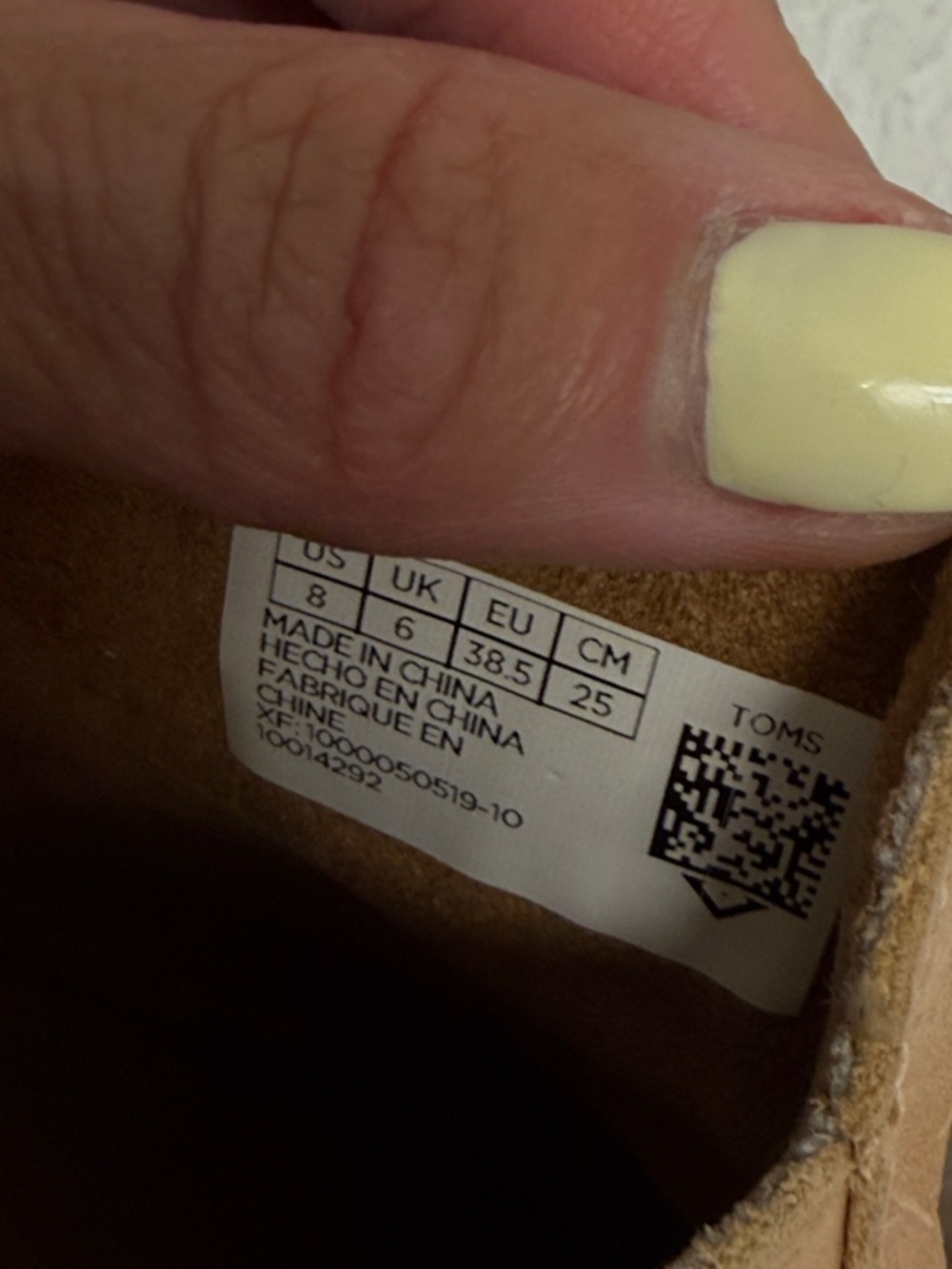 TOMS Tan Leather Cushioned Sole Slide Mules 8 woman’s - Picture 9 of 9